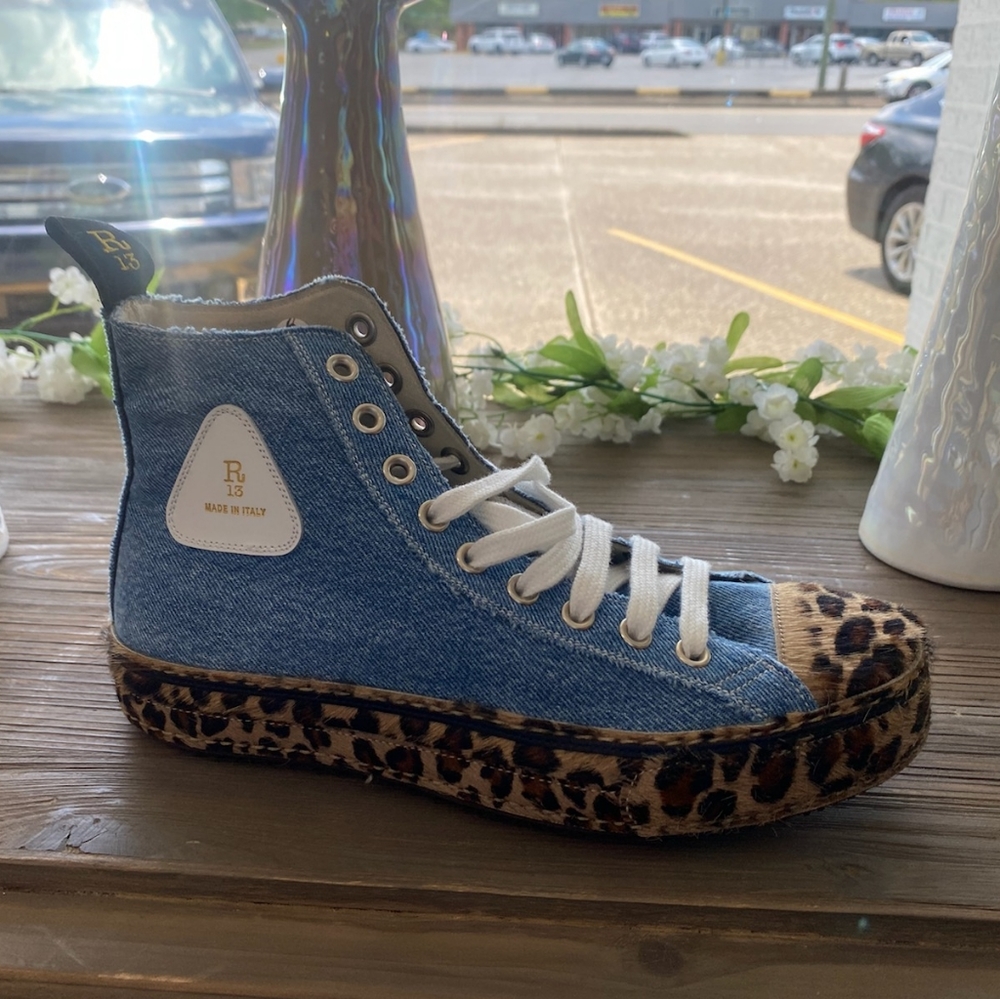 R13 NIB $1135 high top sneakers